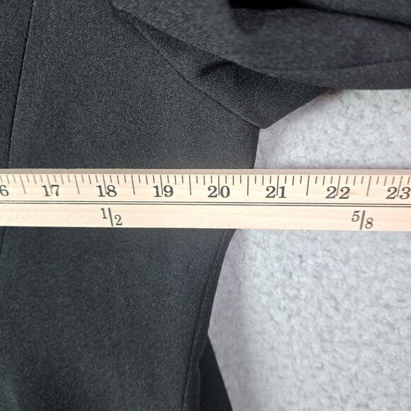 Black Label by Evan Picone Black Blazer Size 14 Career Open Front - Picture 6 of 14